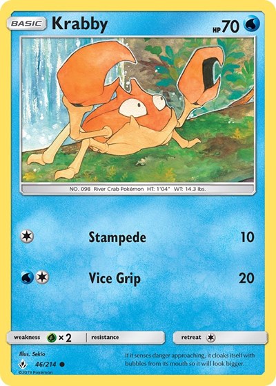 Krabby (SM - Unbroken Bonds) Near Mint