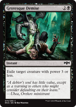 Grotesque Demise (Ravnica Allegiance) Light Play Foil