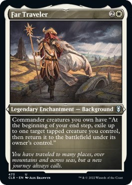 Far Traveler (Etched Foil) (Commander Legends: Battle for Baldur's Gate) Light Play Foil
