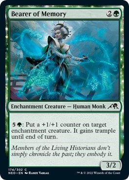Bearer of Memory (Kamigawa: Neon Dynasty) Light Play Foil
