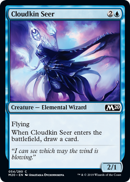 Cloudkin Seer (Magic 2020 Core Set) Light Play Foil