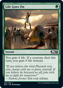 Life Goes On (Magic 2021 Core Set) Near Mint Foil