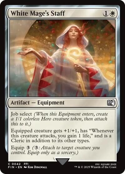 White Mage's Staff (Universes Beyond: FINAL FANTASY) Near Mint Foil