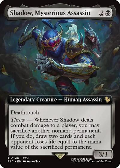 Shadow, Mysterious Assassin (Extended Art) (Commander: FINAL FANTASY) Near Mint