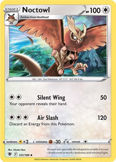 Noctowl (SWSH10: Astral Radiance) Near Mint Reverse Holofoil