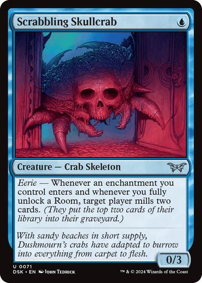 Scrabbling Skullcrab (Duskmourn: House of Horror) Near Mint