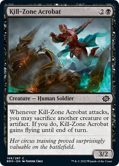 Kill-Zone Acrobat (The Brothers' War) Near Mint Foil