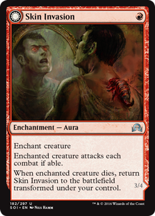 Skin Invasion (Skin Shedder) (Shadows Over Innistrad) Light Play Foil