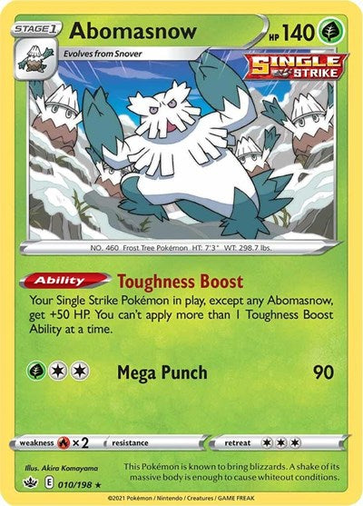 Abomasnow (SWSH06: Chilling Reign) Near Mint Reverse Holofoil