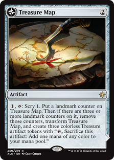 Treasure Map (Treasure Cove) (Ixalan) Light Play