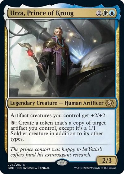 Urza, Prince of Kroog (The Brothers' War) Light Play Foil