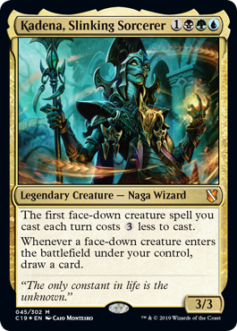 Kadena, Slinking Sorcerer (Commander 2019) Light Play Foil