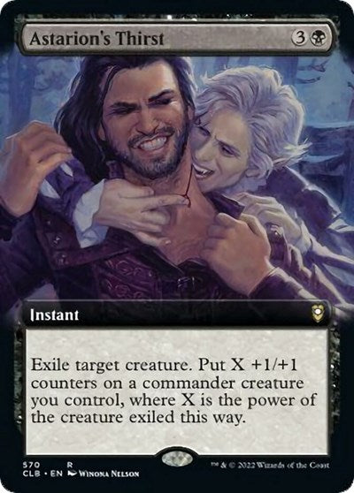 Astarion's Thirst (Extended Art) (Commander Legends: Battle for Baldur's Gate) Light Play Foil