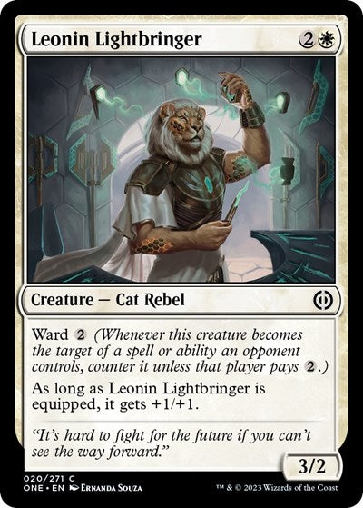 Leonin Lightbringer (Phyrexia: All Will Be One) Light Play Foil