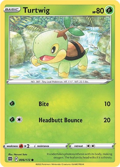 Turtwig (SWSH09: Brilliant Stars) Near Mint