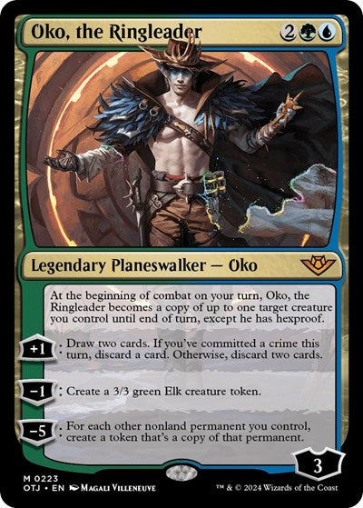 Oko, the Ringleader (Outlaws of Thunder Junction) Light Play Foil