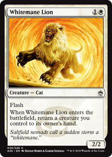 Whitemane Lion (Masters 25) Light Play Foil