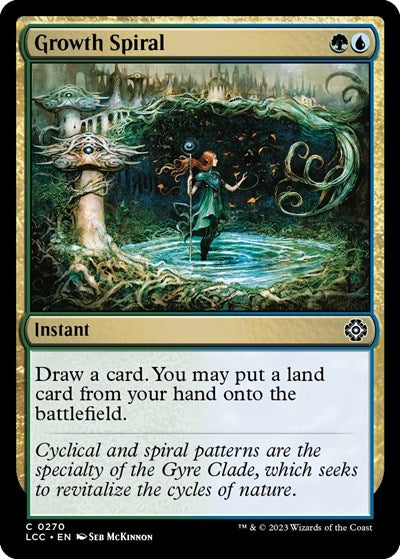 Growth Spiral (Commander: The Lost Caverns of Ixalan) Light Play