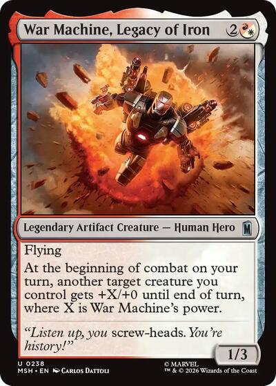 War Machine, Legacy of Iron (Marvel Super Heroes) Near Mint Foil