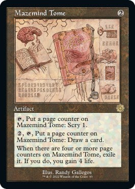 Mazemind Tome (Schematic) (The Brothers' War: Retro Frame Artifacts) Light Play