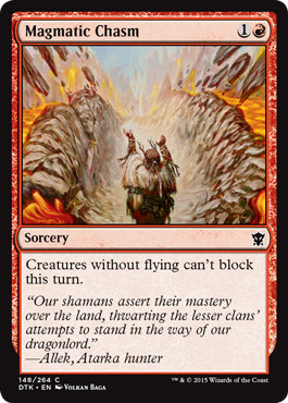 Magmatic Chasm (Dragons of Tarkir) Light Play Foil