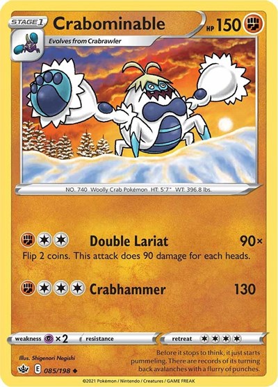 Crabominable (SWSH06: Chilling Reign) Near Mint