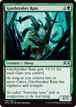 Gatebreaker Ram (Ravnica Allegiance) Light Play Foil