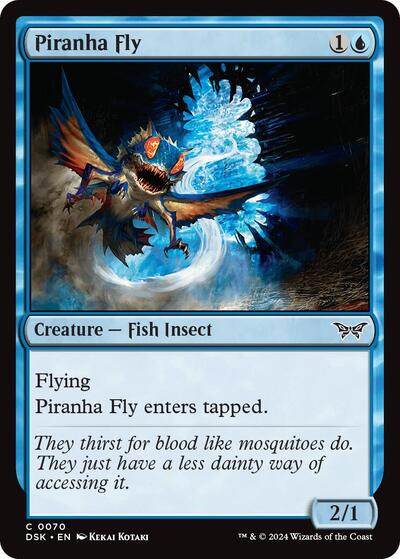 Piranha Fly (Duskmourn: House of Horror) Near Mint Foil