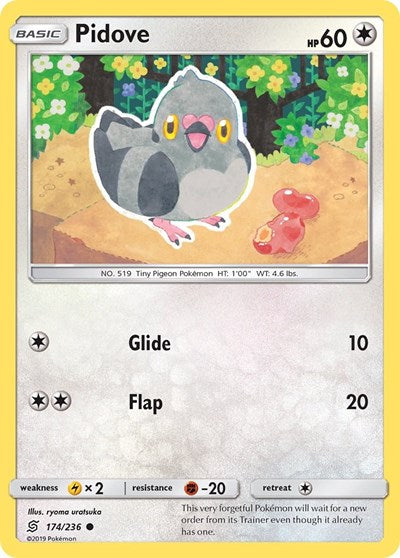Pidove (SM - Unified Minds) Near Mint Reverse Holofoil