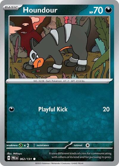 Houndour (SV: Prismatic Evolutions) Near Mint Reverse Holofoil