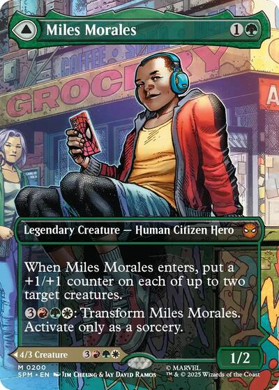 Miles Morales (0200) (Borderless) (Marvel's Spider-Man) Near Mint
