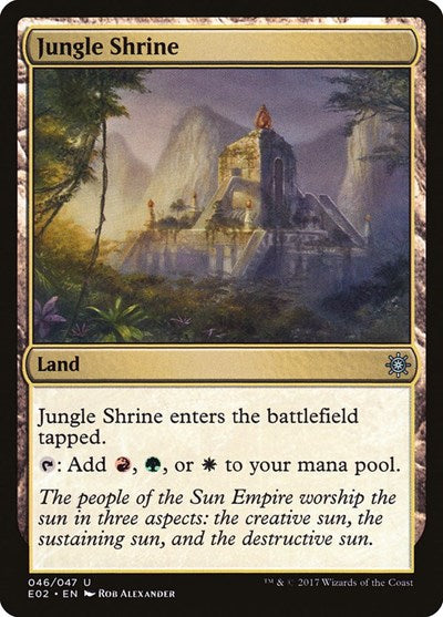 Jungle Shrine (Explorers of Ixalan) Light Play