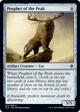 Prophet of the Peak (Throne of Eldraine) Light Play Foil