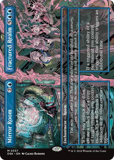 Mirror Room / Fractured Realm (Borderless) (Duskmourn: House of Horror) Near Mint Foil