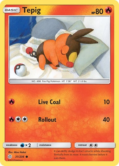 Tepig (SM - Cosmic Eclipse) Near Mint