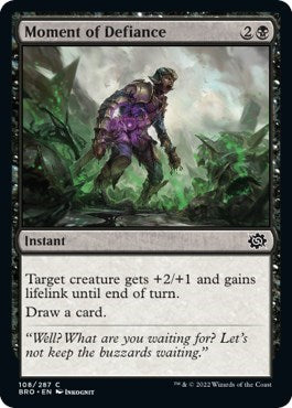 Moment of Defiance (The Brothers' War) Near Mint Foil