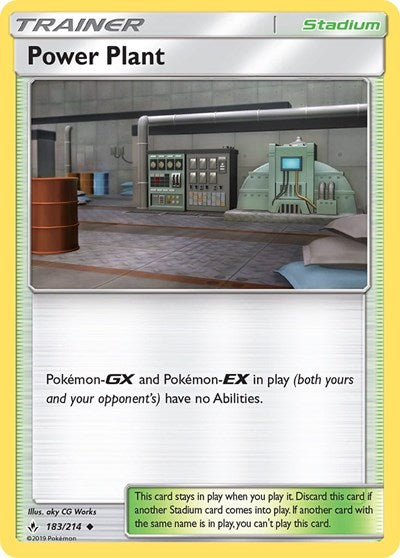 Power Plant (SM - Unbroken Bonds) Near Mint Reverse Holofoil