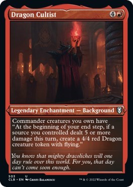 Dragon Cultist (Etched Foil) (Commander Legends: Battle for Baldur's Gate) Near Mint Foil