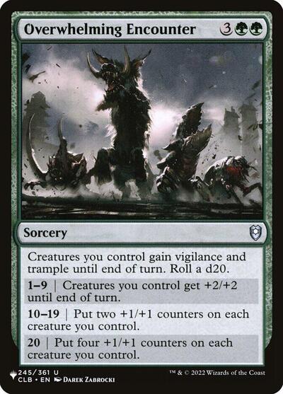 Overwhelming Encounter (The List) Near Mint