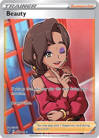 Beauty (Full Art) (SWSH04: Vivid Voltage) Near Mint Holofoil