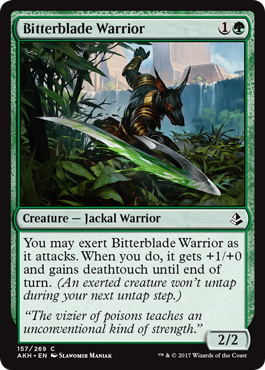 Bitterblade Warrior (Amonkhet) Light Play Foil