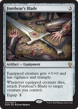 Forebear's Blade (Dominaria) Light Play Foil