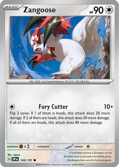 Zangoose (SV08: Surging Sparks) Near Mint Reverse Holofoil