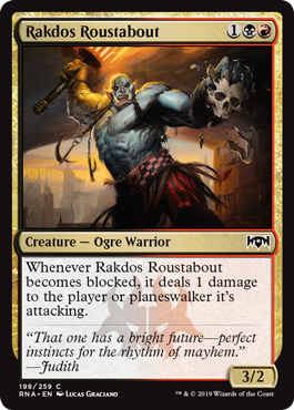 Rakdos Roustabout (Ravnica Allegiance) Light Play Foil