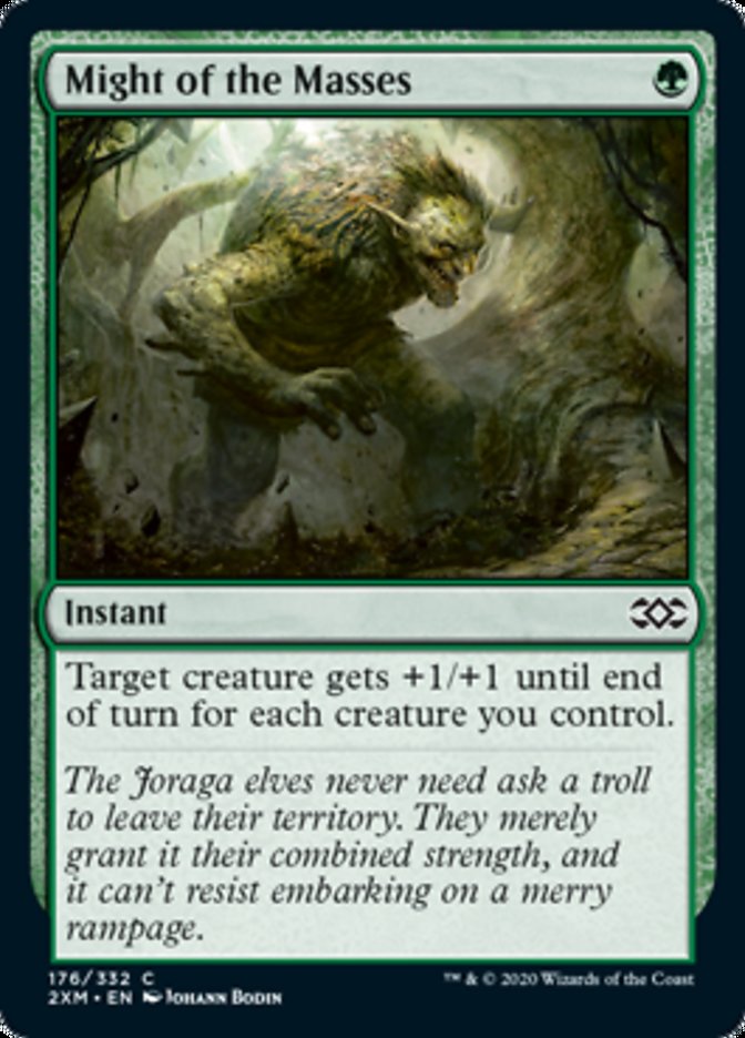 Might of the Masses (Double Masters) Light Play Foil