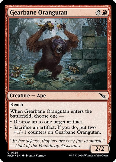 Gearbane Orangutan (Murders at Karlov Manor) Light Play Foil