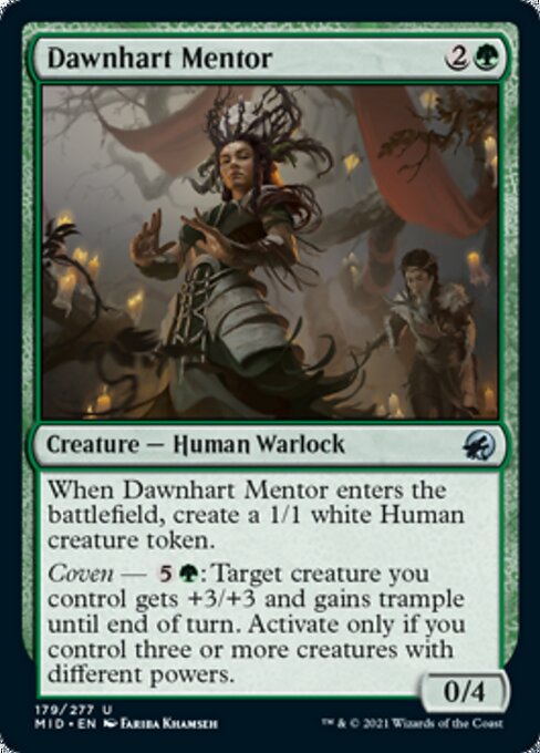 Dawnhart Mentor (Innistrad: Midnight Hunt) Light Play Foil