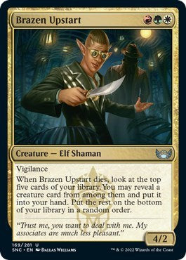 Brazen Upstart (Streets of New Capenna) Light Play Foil