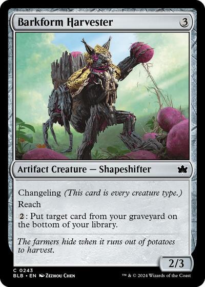 Barkform Harvester (Bloomburrow) Near Mint Foil