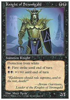 Knight of Stromgald (5th Edition) Light Play